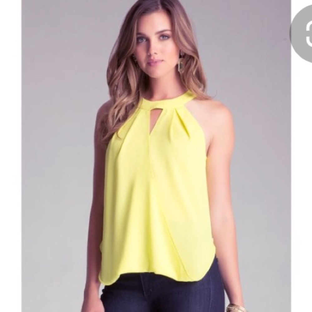 Bebe Surplice Hi Lo Top